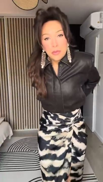 Look du jour : jupe Vinted + veste cuir, le combo gagnant